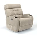 Ver imagem 1 de Poltrona do Papai Reclinável em Suede Cor Bege Massagem Reclinação Elétrica - Modelo Florença