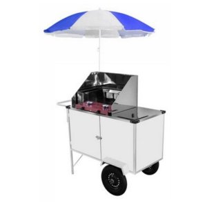 Carrinho de Tapioca com Guarda Sol e Rodas Pneumáticas Cefaz