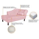 Ver imagem 6 de Diva Recamier Dora 130cm Lado Esquerdo Rosa Bebê
