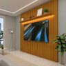 Painel Ripado Para Sala TV Até 75 Polegadas Com LED Naturale Notável Shop JM - 1