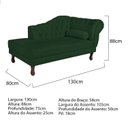 Ver imagem 3 de Diva Recamier Dora 130cm Lado Esquerdo Verde