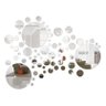Kit Espelho Decorativo Acrílico Círculos Sala 66 Peças - 1