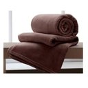 Ver imagem 1 de Cobertor Casal Manta Microfibra Lisa Soft Veludo 2,20mx1.80m:Marrom