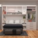 Ver imagem 2 de Guarda-roupa Modulado Casal 313cm 7 Portas 6 Gavetas Alpes Luciane