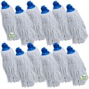 Ver imagem 1 de Refil Mopinho / Esfregão Encaixe de Rosca Mop Úmido Algodão - Kit 12 Unidades para Limpeza para Abso