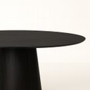 Ver imagem 2 de Mesa de Jantar Cone Oval 180x100 Cm Base Madeira Ébano