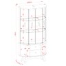 Aparador para Sala Buffet Ambiente Mônaco e Cristaleira Moss Calacata Off White – Madetec - 3