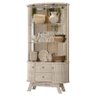Aparador para Sala Buffet Ambiente Mônaco e Cristaleira Moss Calacata Off White – Madetec - 5