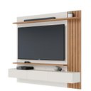 Ver imagem 2 de Painel para Tv Home Suspenso Juriti 1.8 Off White Matte Freijó com Mesa de Centro Jeri Freijó Off