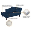 Ver imagem 6 de Diva Recamier Dora 160cm Lado Esquerdo Azul Marinho
