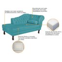 Ver imagem 6 de Diva Recamier Dora 160cm Lado Esquerdo Azul Turquesa