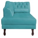Ver imagem 5 de Diva Recamier Dora 160cm Lado Esquerdo Azul Turquesa