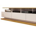 Ver imagem 2 de Rack Vivare 1.8 com 3 Gavetas - Off White com Nature - Germai
