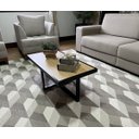 Ver imagem 2 de Mesa de Centro Retangular Paris Industrial Preto com Mdf