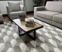 Ver imagem 2 de Mesa de Centro Retangular Paris Industrial Preto com Mdf