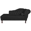 Ver imagem 4 de Diva Recamier Dora 160cm Lado Esquerdo Preto