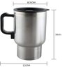 Caneca Eletrica 12v Jarra Inox Termica Carro Garrafa Aquecedor Copo Aquecimento Automotivo Caminhao - 5