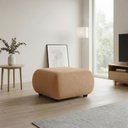 Ver imagem 1 de Puff Decorativo para Sala Orgânico Nara 60 cm Base Fixa Bouclê D03 - D'Rossi