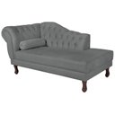 Ver imagem 2 de Diva Recamier Dora 140cm Lado Direito Cinza
