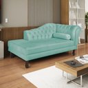 Ver imagem 1 de Diva Recamier Dora 185cm Lado Esquerdo Suede Azul Tiffany
