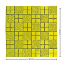 Ver imagem 3 de Pastilha Adesiva Vidro Decoração Banheiro Cozinha Gold 2