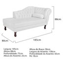 Ver imagem 3 de Diva Recamier Dora 185cm Lado Esquerdo Suede