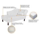 Ver imagem 6 de Diva Recamier Dora 185cm Lado Esquerdo Suede Branco