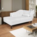Ver imagem 1 de Diva Recamier Dora 185cm Lado Esquerdo Suede Branco