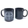 Caneca Medalha De São Bento Religiosa Porcelana Preta - 1