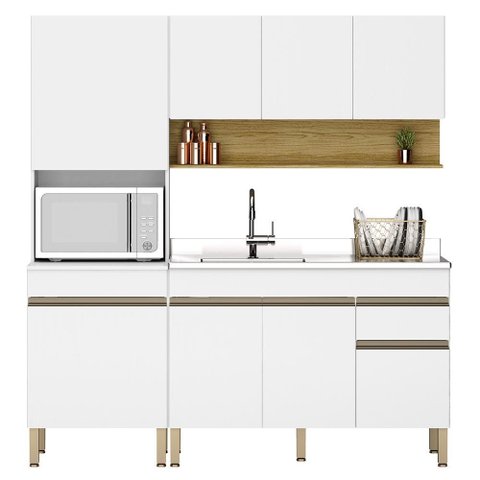 Cozinha Modulada 3 Pecas Balcao Pia 3023 Line Supremo Cp Freijo Ktp