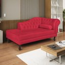 Ver imagem 1 de Diva Recamier Dora 185cm Lado Esquerdo Suede Vermelho