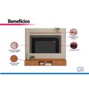Ver imagem 5 de Painel Sala Estar p/ TV 70 pol Amarante 183cm Canela/White Linea