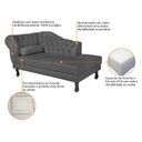 Ver imagem 6 de Diva Recamier Dora 140cm Lado Direito Cinza Escuro