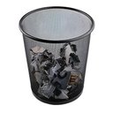 Ver imagem 2 de Lixeira de Metal Aramado para Escritório 10 Litros Preta - Tn Office