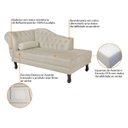 Ver imagem 6 de Diva Recamier Dora 160cm Lado Direito Linho Bege