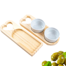 Conjunto Petisqueira Madeira com Ramequim Porta Molho - 1