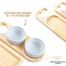 Conjunto Petisqueira Madeira com Ramequim Porta Molho - 4