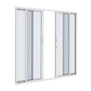 Ver imagem 1 de Porta Alumínio Branco De Correr 4 Folhas Com Vidro Temperado:2000(L) X 2100(A) X 70