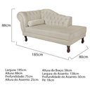 Ver imagem 3 de Diva Recamier Dora 185cm Lado Direito