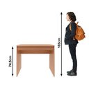 Ver imagem 5 de Mesa Escrivaninha Juvenil C/ 1 Gaveta Ripada Me4173 Amêndoa - Tecno Mobili