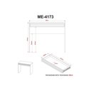 Ver imagem 4 de Mesa Escrivaninha Juvenil C/ 1 Gaveta Ripada Me4173 Amêndoa - Tecno Mobili