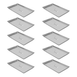 KIT - 10 Formas Assadeiras Estampada Alumínio Biscoito 60 x 40 x 2 - Imeca - 1