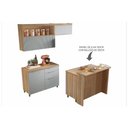 Ver imagem 1 de Armário de Cozinha Modulado Completa Marquesa Gourmet 5 Peças Nature/Verde - Nesher
