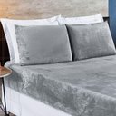 Ver imagem 1 de Jogo de Cama Casal Padrão Biamanta 3 Peças Cinza