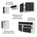 Ver imagem 5 de Armário de Cozinha Completa 240cm Branco/Preto Glamy Madesa 08