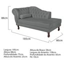 Ver imagem 3 de Diva Recamier Dora 185cm Lado Direito