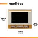 Ver imagem 4 de Painel para Tv até 75 Polegadas 2,15m Led 2 Portas Kai Dj Móveis