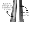Ver imagem 4 de Ralo Linear Estreito Infinito para Piscinas 5x50 Inox Cola Piso Discreto