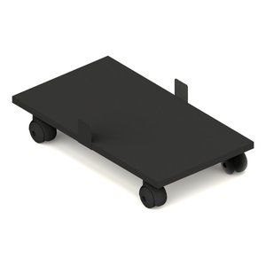 Suporte Gabinete Cpu Computador Pc Gamer com Rodinhas Mdp Preto