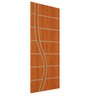 Folha de Porta Frisada R70ss 210x90cm 35mm Porta Interna:mogno - 2